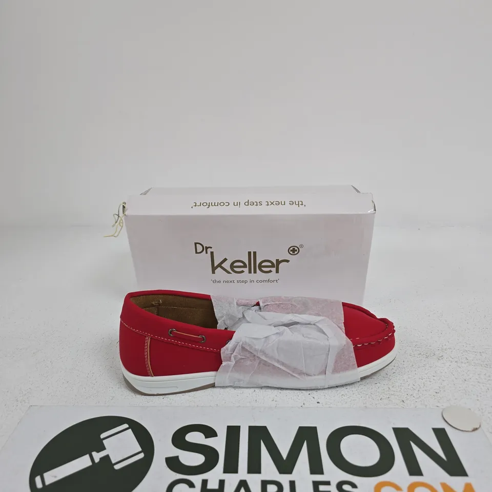 DR KELLER LADIES COMFORT CASUALS – RED, UK 8