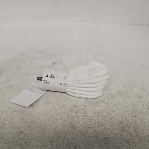 NIKE EVERYDAY WHITE SOCKS 3 PACK UK 2 - 5