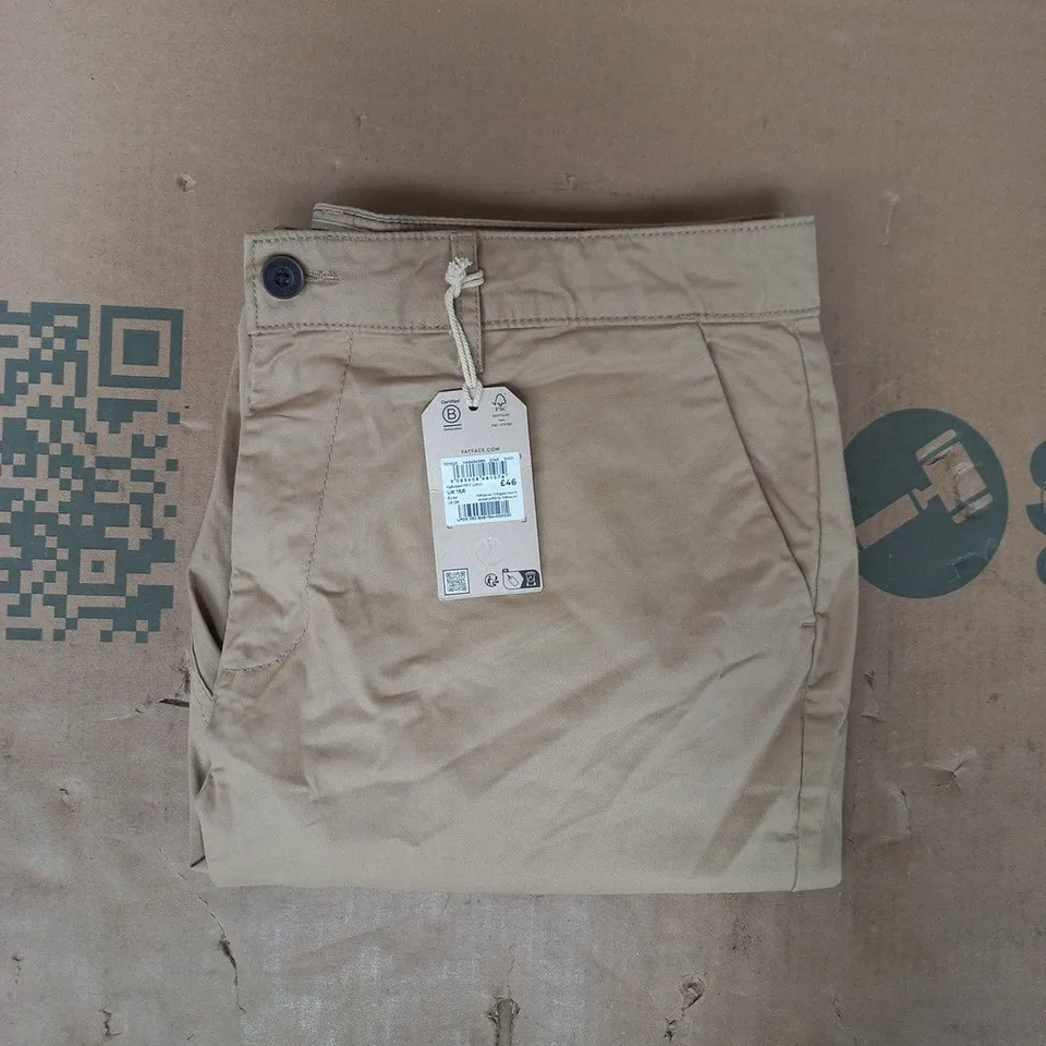 FAT FACE FARNHAM CROP CHINOS IN WHEAT SIZE UK 16R