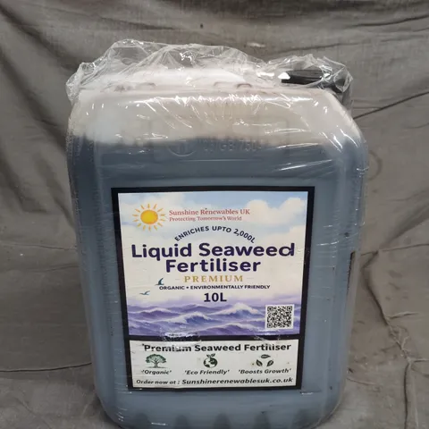 SUNSHINE RENEWABLES UK LIQUID SEAWEED FERTILISER PREMIUM – 10L