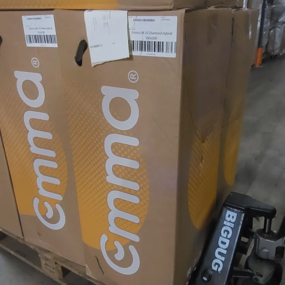 BRAND NEW BOXED EMMA UK V2 DIAMOND HYBRID 180 x 200CM SUPER KING MATTRESS 