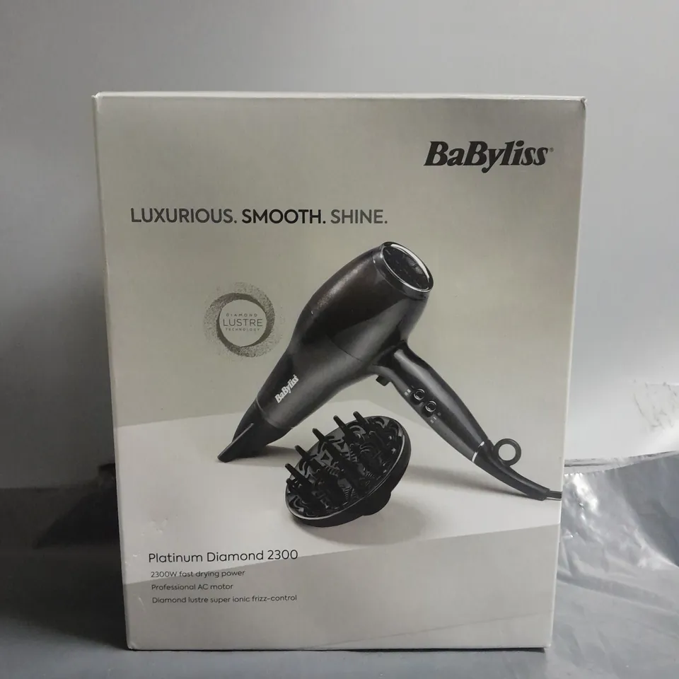 BOXED BABYLISS PLATINUM DIAMOND 2300