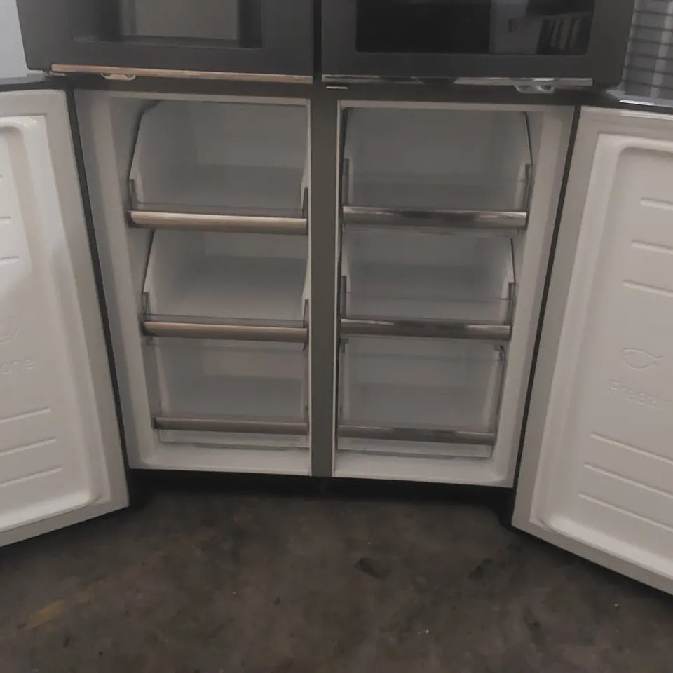 LG INSTAVIEW DOOR-IN-DOOR™ GMX844MCKV SLIM MULTI-DOOR FRIDGE FREEZER, 508L, MATT BLACK