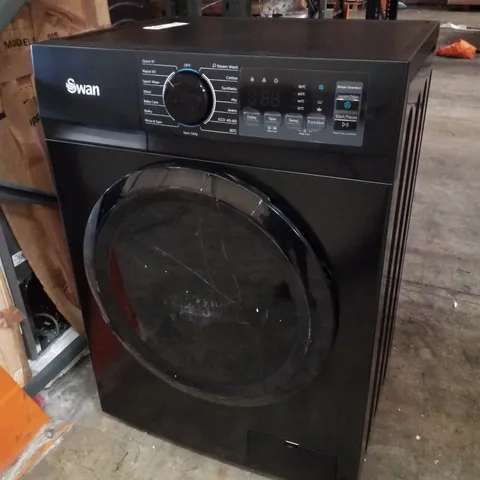 SWAN 8KG 1400 SPIN FREESTANDING WASHING MACHINE - BLACK