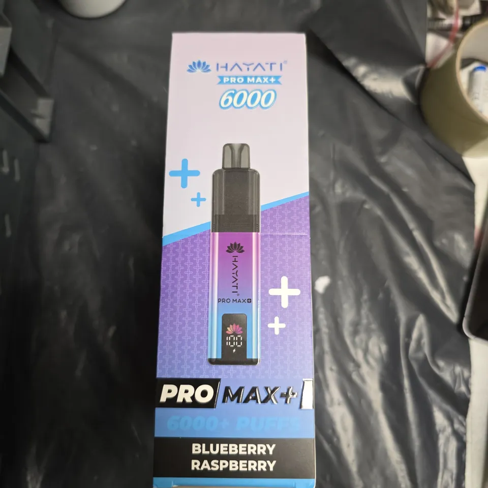 HAYATI PRO MAX+ DISPOSABLE VAPE – BLUEBERRY RASPBERRY, 6000 PUFFS