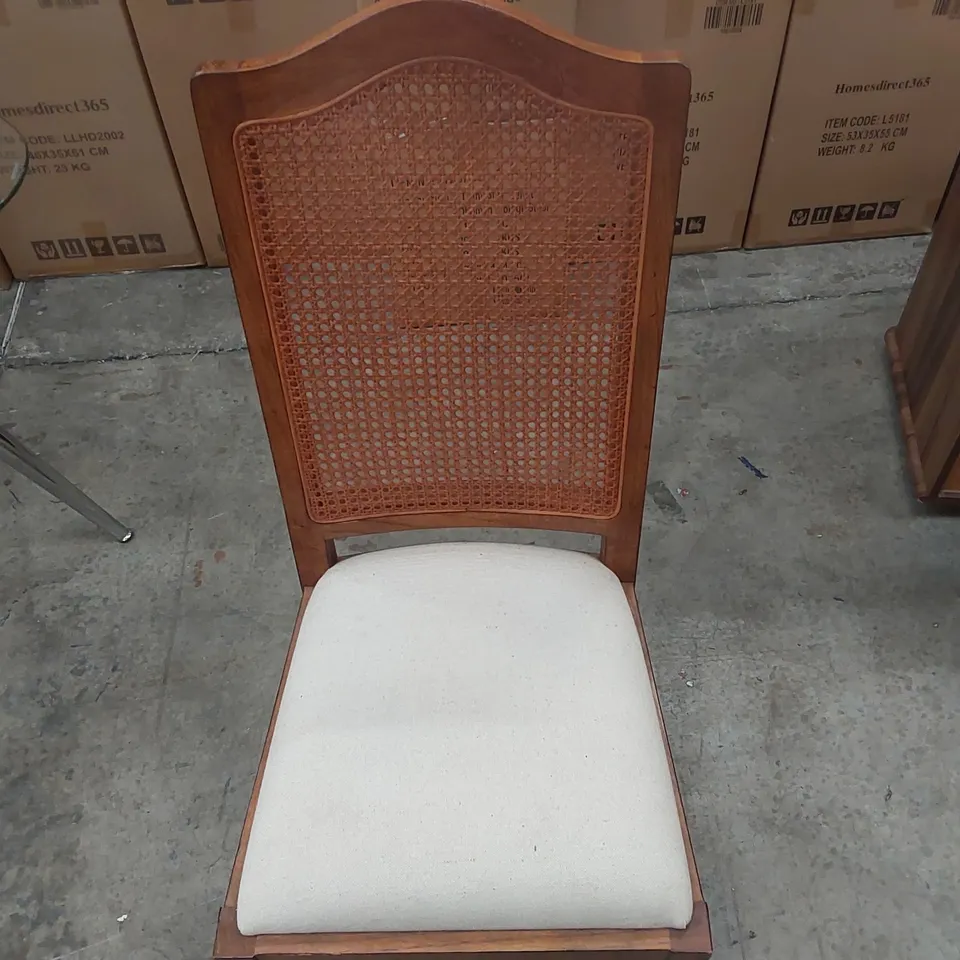 DESIGNER WOODEN HIGH BACK DINING CHAIR 