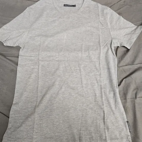 FRENCH CONNECTION GREY T-SHIRT, SIZE S