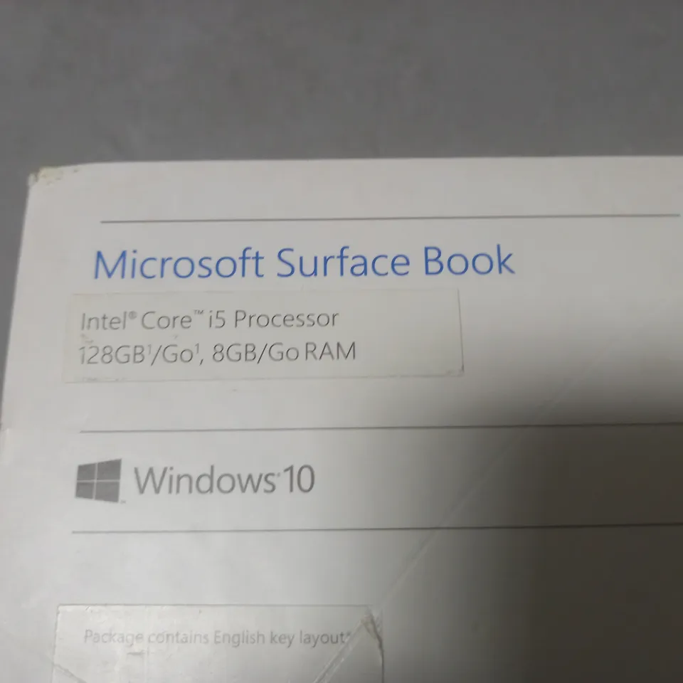 BOXED MICROSOFT SURFACE BOOK 