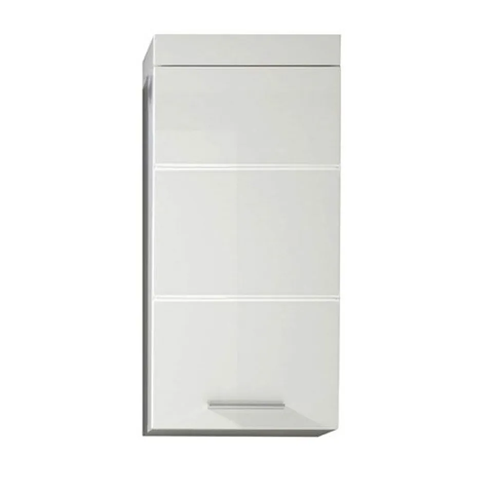BRAND NEW BOXED AMANDA WALL STORAGE CABINET IN WHITE HIGH GLOSS (1 BOX)
