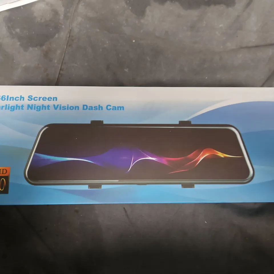 9.66-Inch Screen Dash Cam Rearview Mirror – Full HD 1080p, Starlight Night Vision 