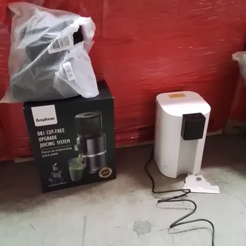 PALLET OF ASSORTED HOUSEHOLD GOODS AND PRODUCTS TO INCLUDE;JUICER MACHINE,FOOT BRACE,WATER DISPENSER 