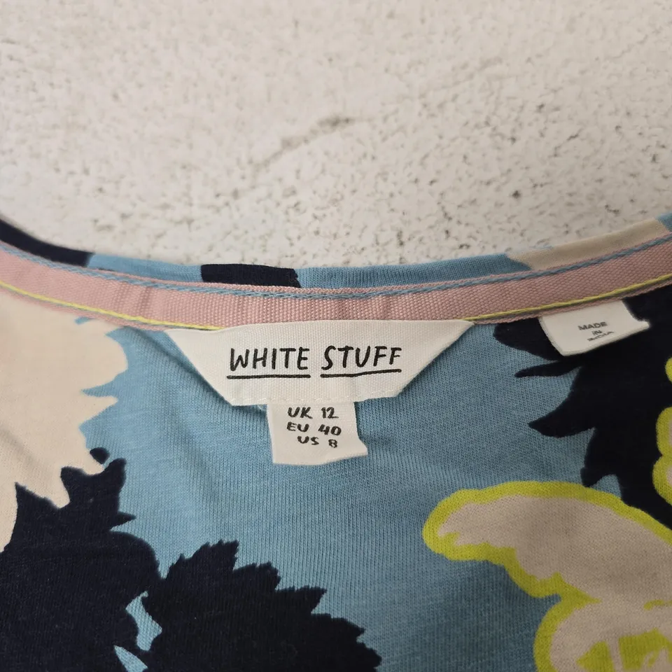 WHITE STUFF FLORAL PRINT DRESS, UK 12 (EU 40, US 8)