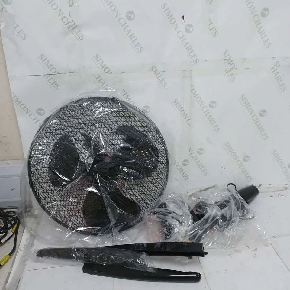 BOXED ZANUSSI 16" PLASTIC PEDESTAL FAN IN BLACK
