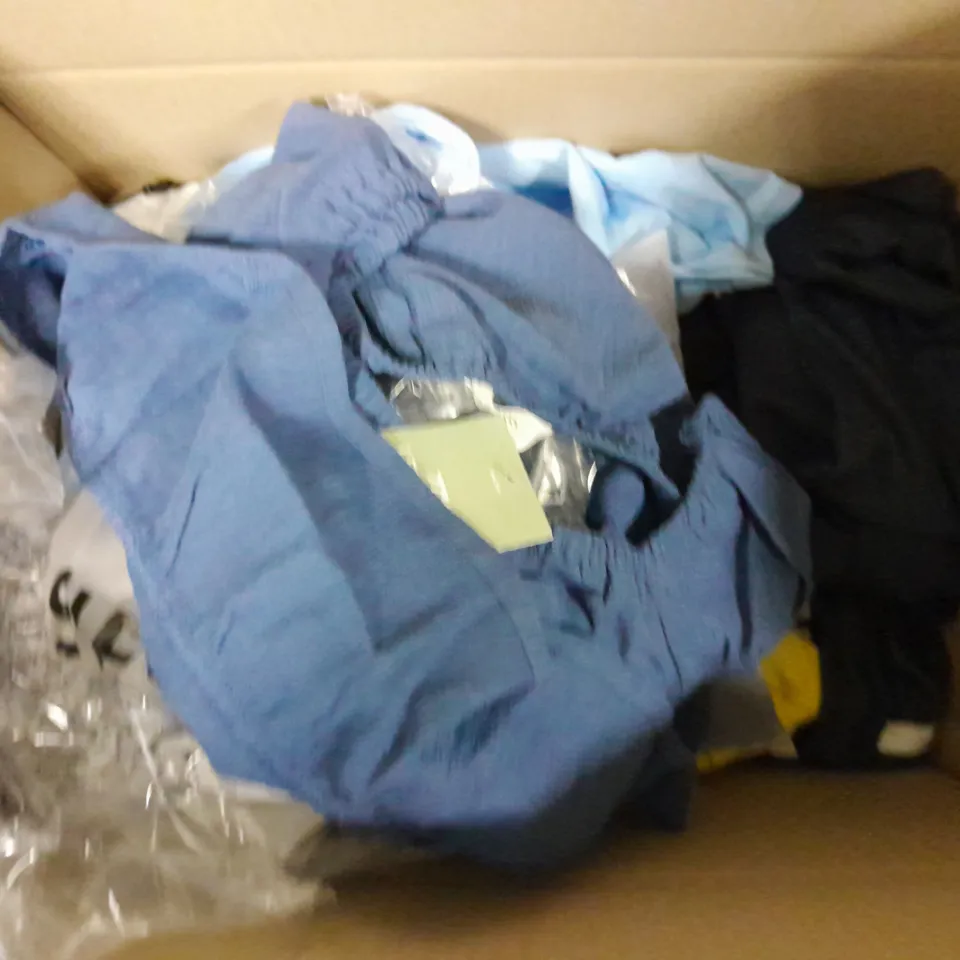 APPROXIMATELY 12 ASSORTED CHILDRENS CLOTHING RANGING FROM 10-15 YEARS PRODUCTS TO INCLUDE - T-SHIRT , PANTS , DRESS ETC