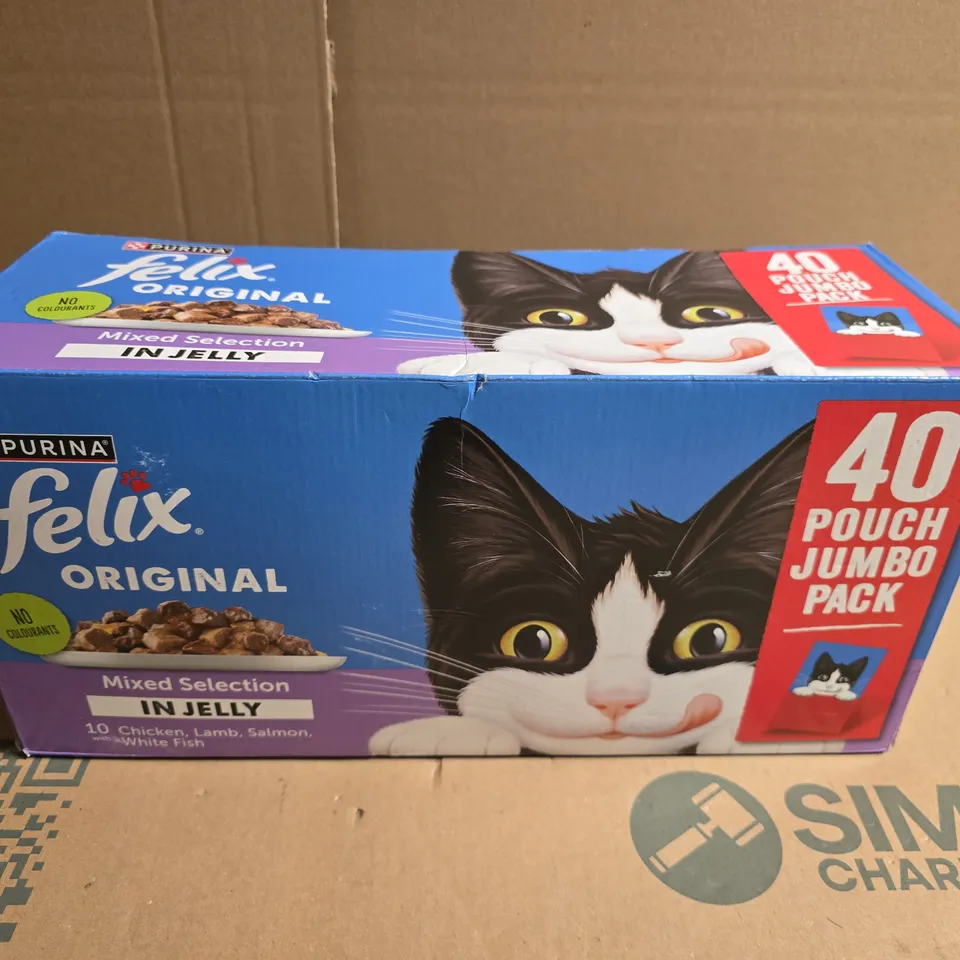 PURINA FELIX ORIGINAL MIXED SELECTION IN JELLY CAT FOOD – 40 POUCHES (JUMBO PACK)