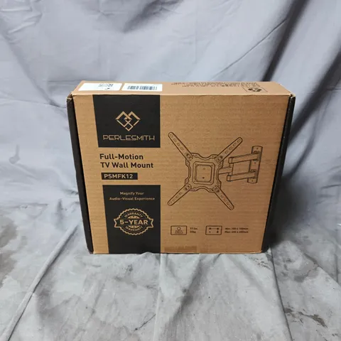 BOXED PERLESMITH FULL-MOTION TV WALL MOUNT (PSMFK12)