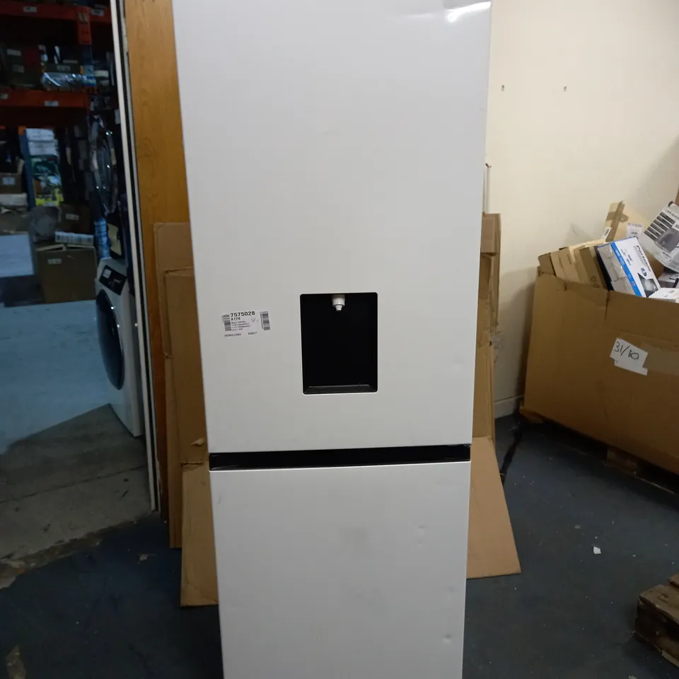 HISENSE RB390N4WW1 FREESTANDING 60/40 FRIDGE FREEZER 300 LITRE CAPACITY TOTAL NO FROST NON-PLUMBED WATER DISPENSER - WHITE - F RATED - 60CM