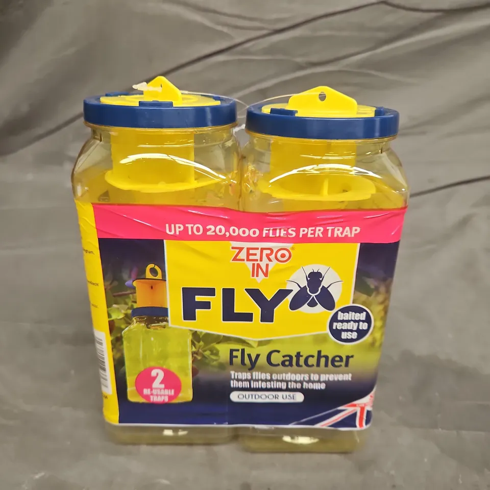 ZERO IN FLY CATCHER OUTDOOR FLY TRAPS – 2-PACK