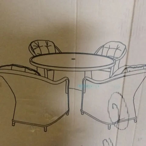 BOXED FLORIDA OUTDOOR DINING CHAIRS // CHAIRS ONLY (1 BOX)