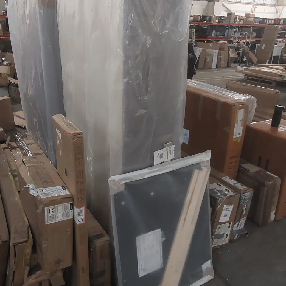 BAGGED DIVAN BED BASE 3ft AND HEADBOARD (2 PARTS)