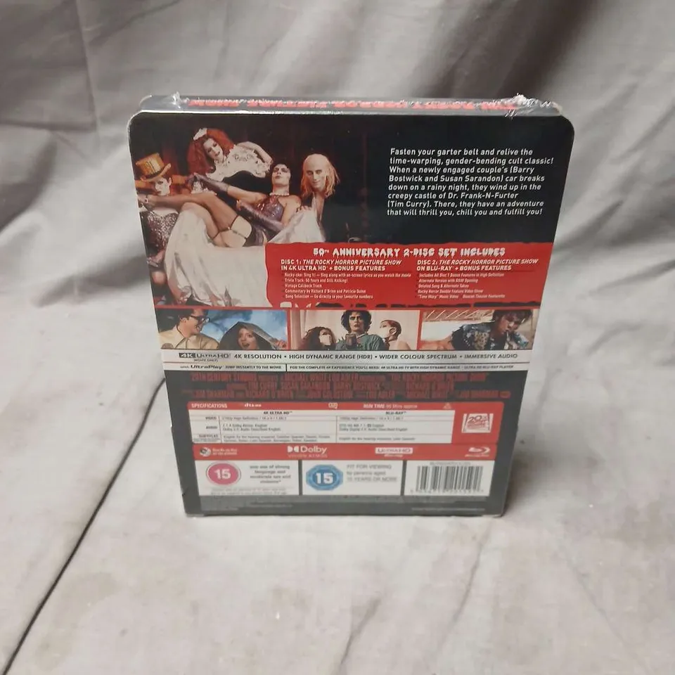 SEALED THE ROCKY HORROR PICTURE SHOW 50TH ANNIVERSARY - 4K ULTRA HD + BLU-RAY (2-DISC SET)