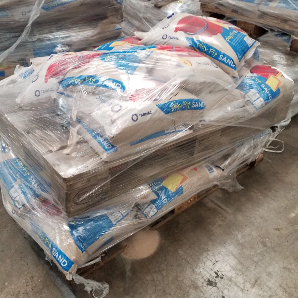 2 PALLETS OF PLAY SAND TOGETHER APPROXIMATELY 35 BAGS