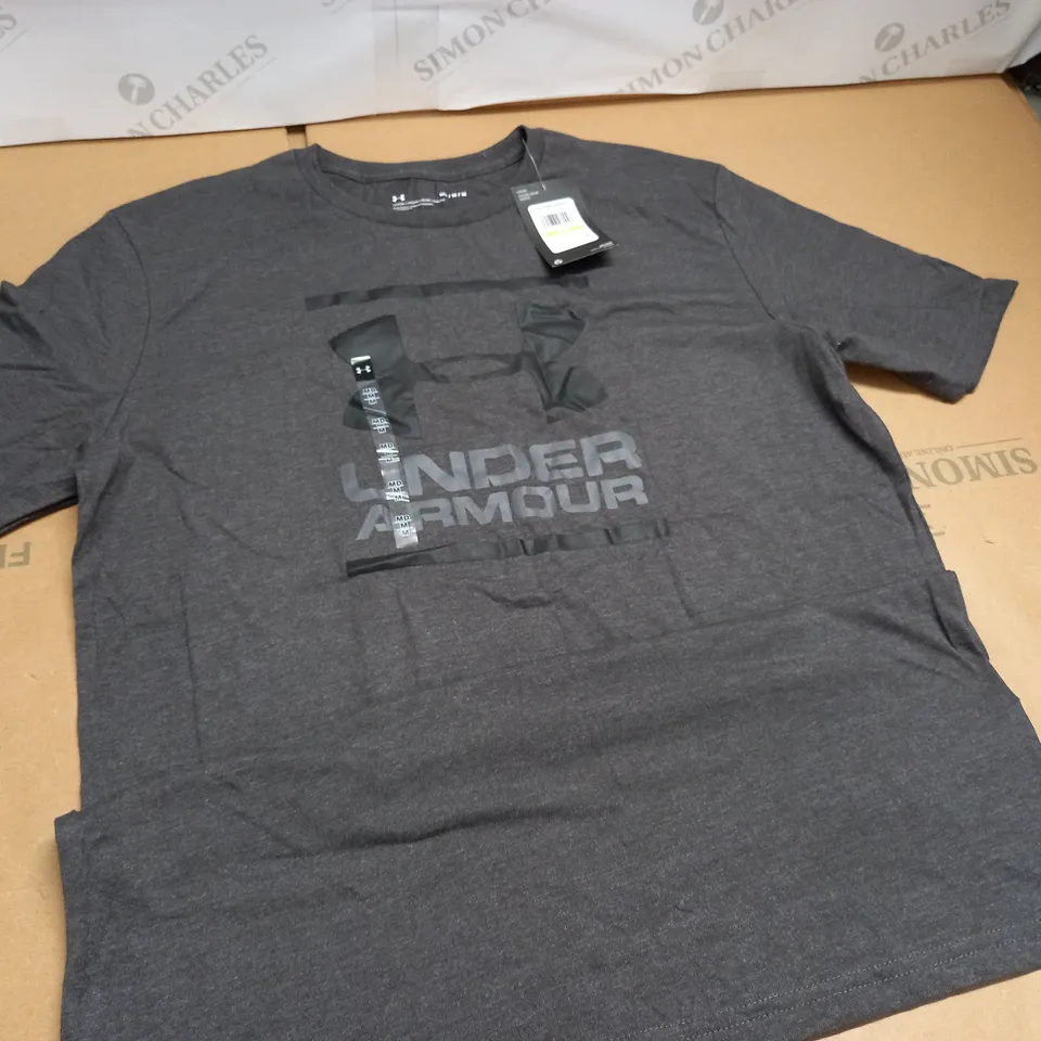 UNDER ARMOUR GREY MENS T-SHIRT - M