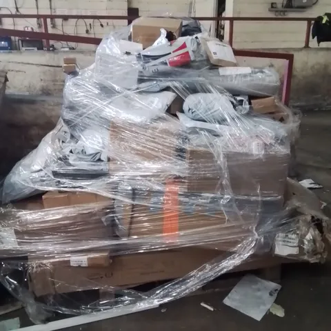 PALLET OF ASSORTED HOUSEHOLD GOODS AND PRODUCTS TO INCLUDE;ELECTRIC NAIL MACHINE,INFLATABLE SOFA,WREATH