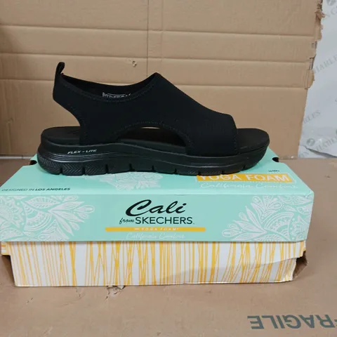 SKECHERS CALI FLEX SANDALS BLACK SIZE 5