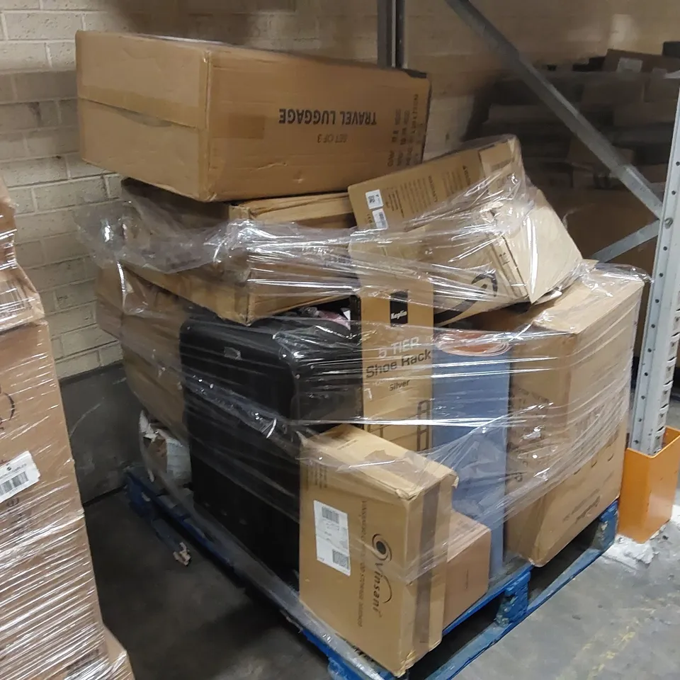 PALLET OF ASSORTED CONSUMER PRODUCTS/FURNITURE PARTS 