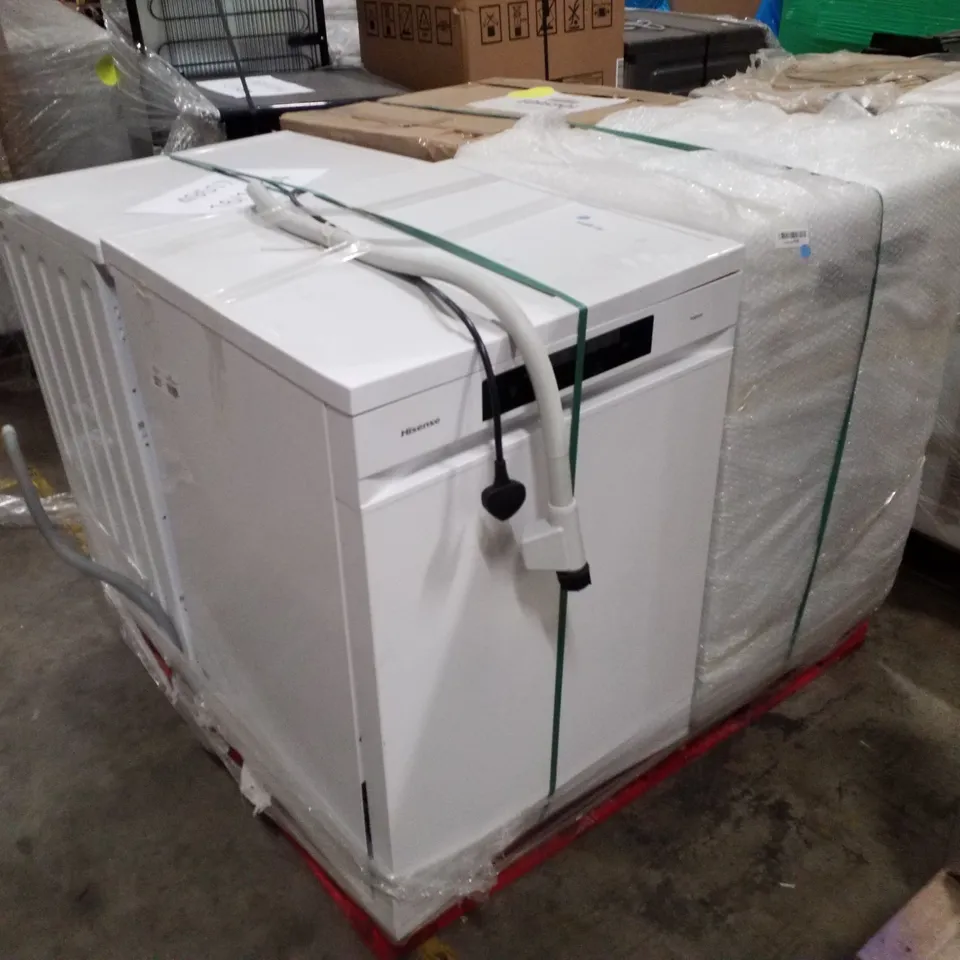 PALLET OF APPROXIMATELY 4 UNPROCESSED RAW RETURN WHITE GOODS TO INCLUDE;