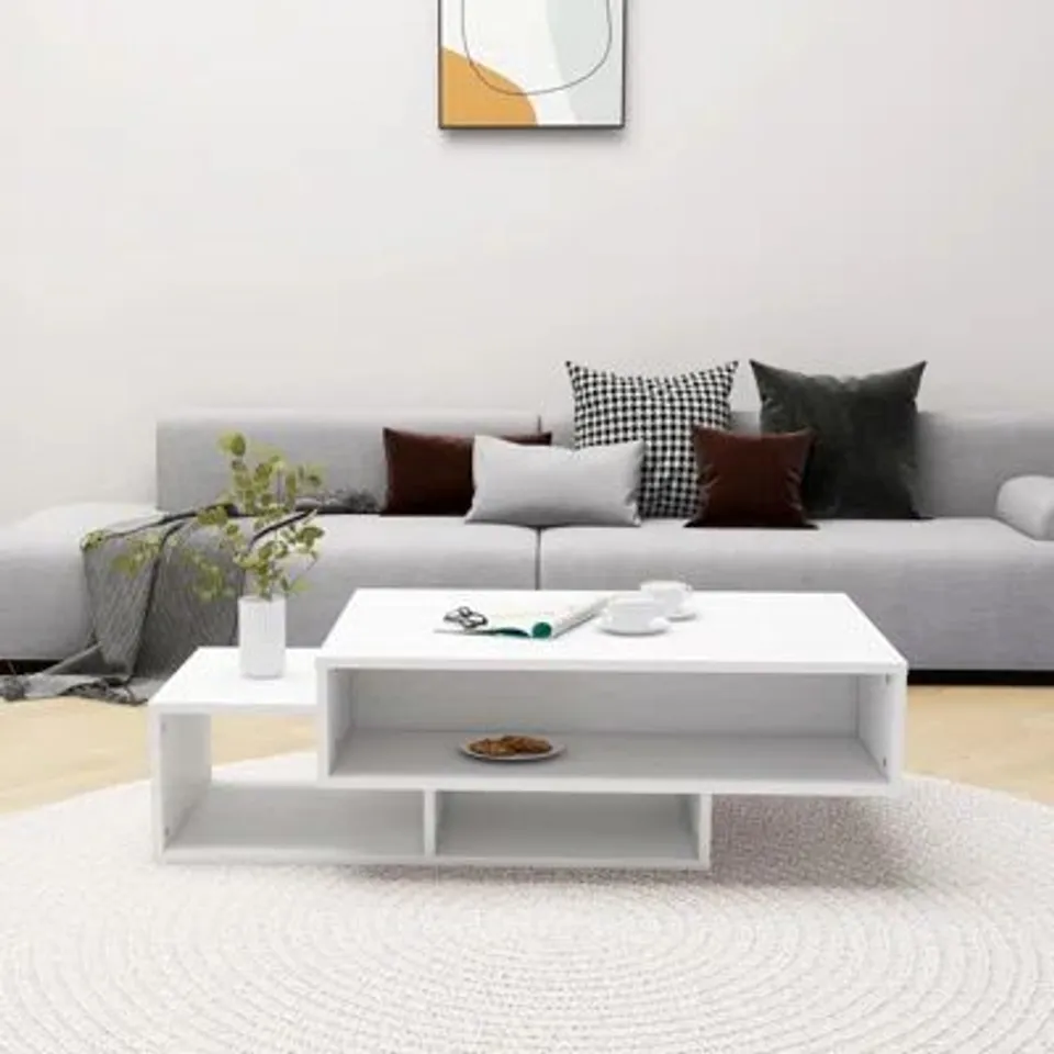 BOXED GODDING PEDESTAL COFFEE TABLE WITH STORAGE 