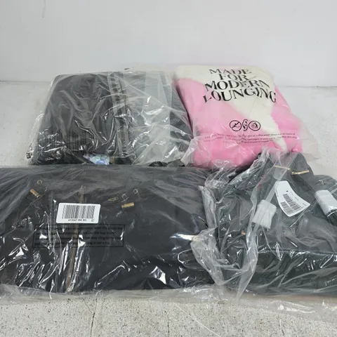 APPROXIMATELY 14 ASSORTED CLOTHING ITEMS IN VARIOUS SIZES, COLOURS & STYLES TO INCLUDE BRANDS SUCH AS CHELSEA PEERS, ASHWOOD LEATHER, JDY, ETC - COLLECTION ONLY