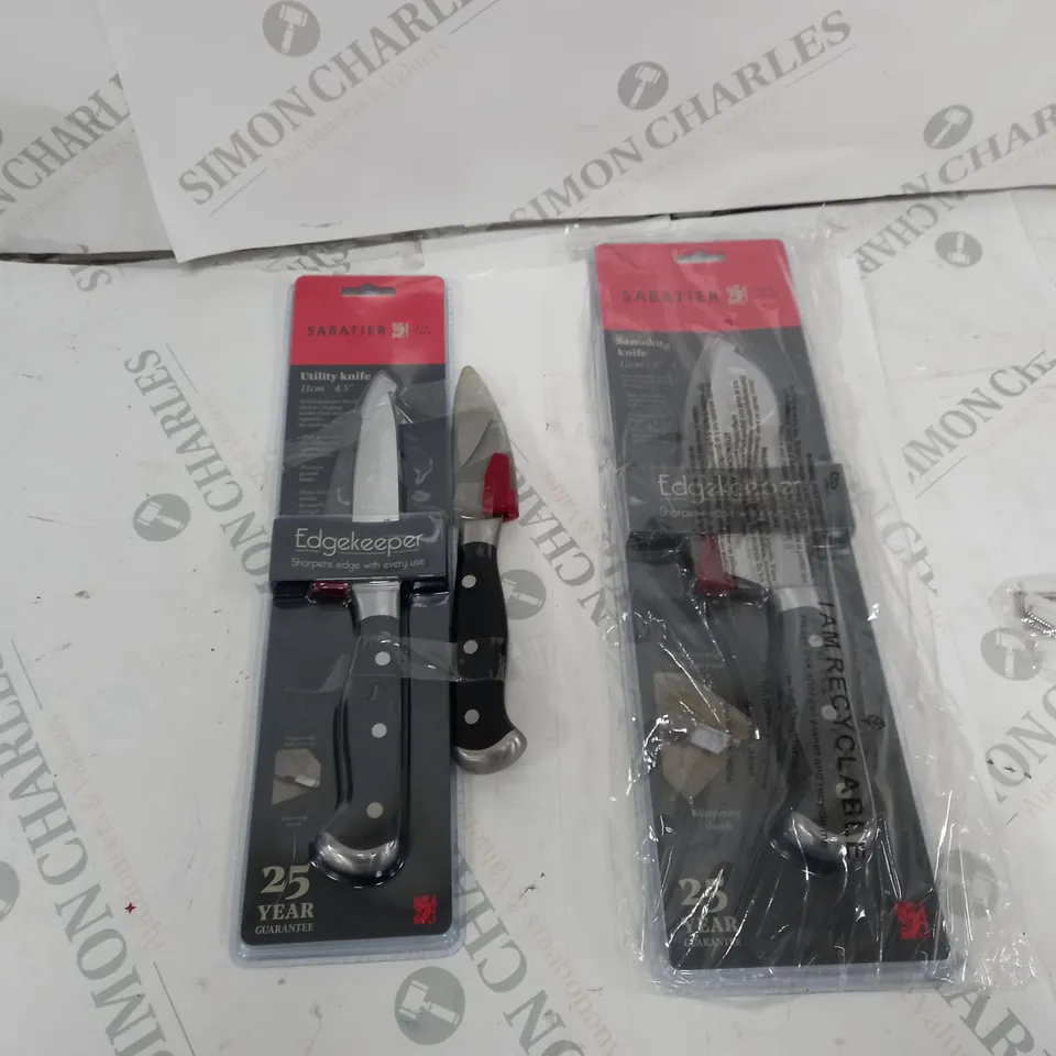 SABATIER SET OF 3 ESSENTIAL EDGEKEEPER KNIFES 