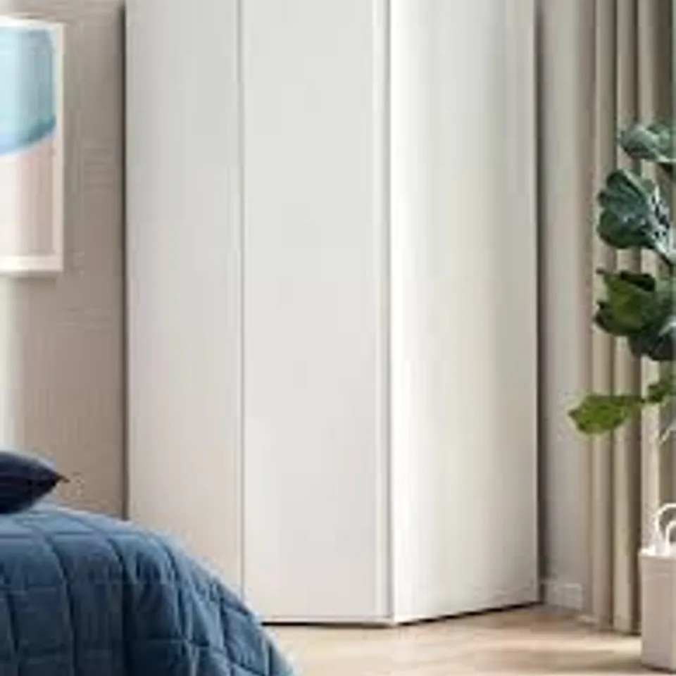 BOXED PANAMA CORNER WARDROBE - WHITE (3 BOXES) RRP £219