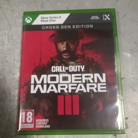 X BOX SERIES X/X BOX ONE CROSS GEN EDITION CALL OF DUTY MODERN WARFARE III