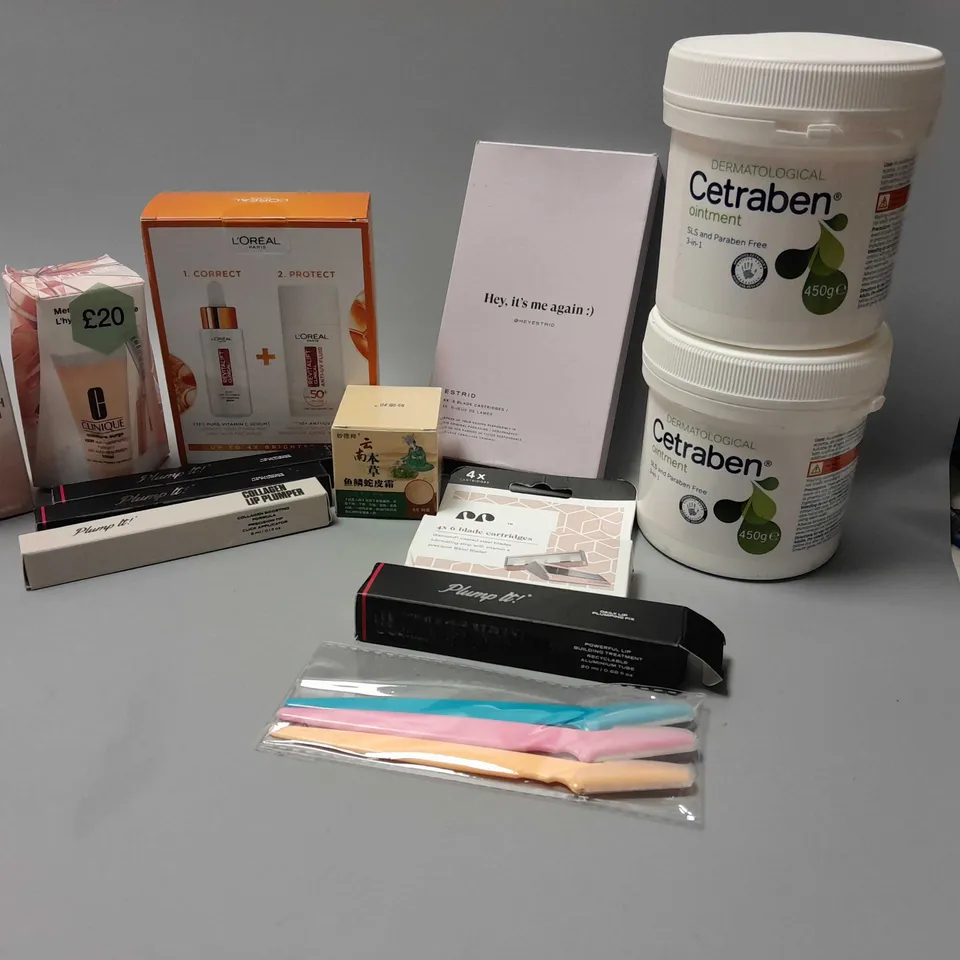 LOT OF BEAUTY PRODUCTS TO INCLUDE LOREAL SERUMS, ETC