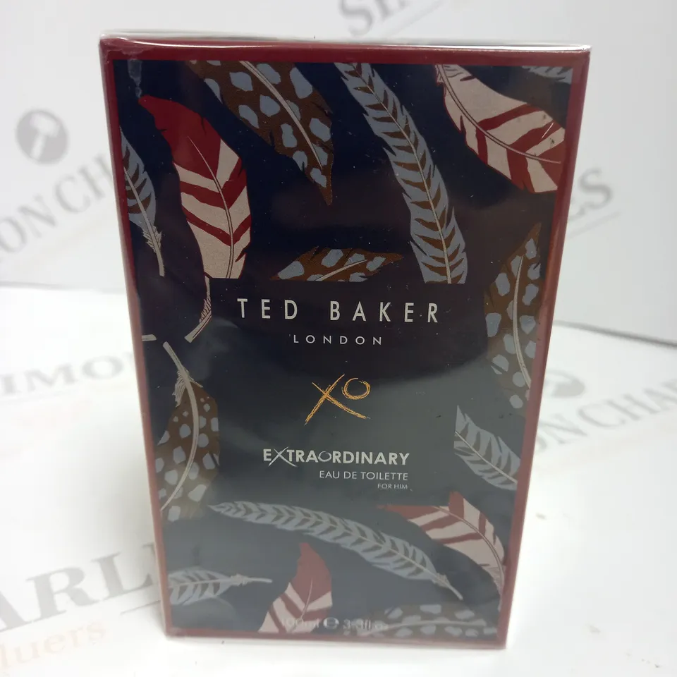 BOXED AND SEALED TED BAKER XO EXTRAORDINARY EAU DE TOILETTE POUR HOMME, 100ML 