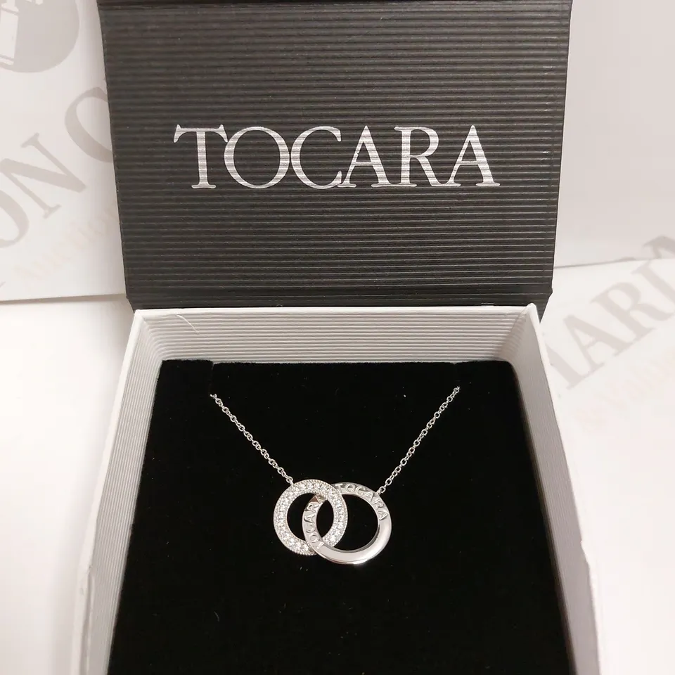 TOCARA SILVER LOOP DETAIL NECKLACE