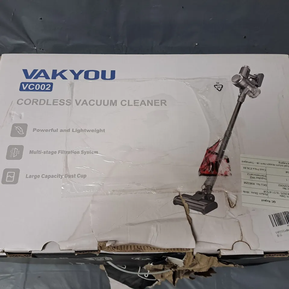VAKYOU CORDLESS VACUUM CLEANER