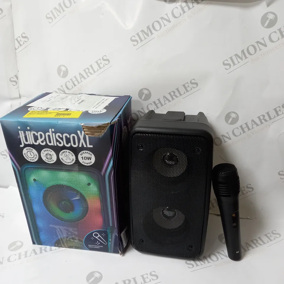 BOXED JUICE DISCO XL WIRELESS SPEAKER WITH MICROPHONE