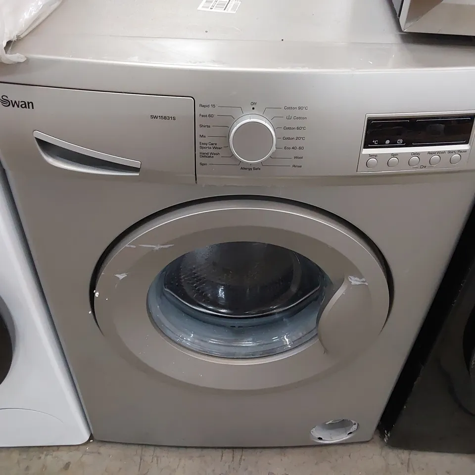 SWAN SW15831S 8KG 1200 SPIN WASHING MACHINE-SILVER 