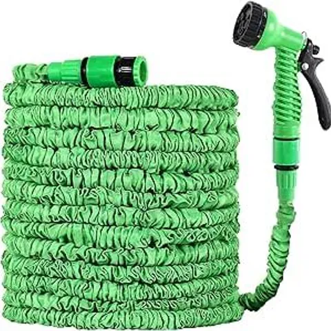 BOX CONTAINING APPROXIMATELY 14 GRANDMA SHARK GARDEN HOSE 30M, 100 FT HOSE PIPES WITH 7 MODES WATER SPRAY GUN - GREEN