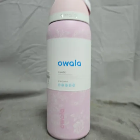 OWALA INSULATED WATER BOTTLE – PINK & WHITE (500 ML) 