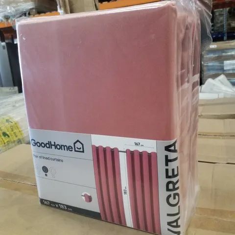 PALLET CONTAINING APPROXIMATELY 64 GOODHOME 167×183CM VALGRETA CURTAINS