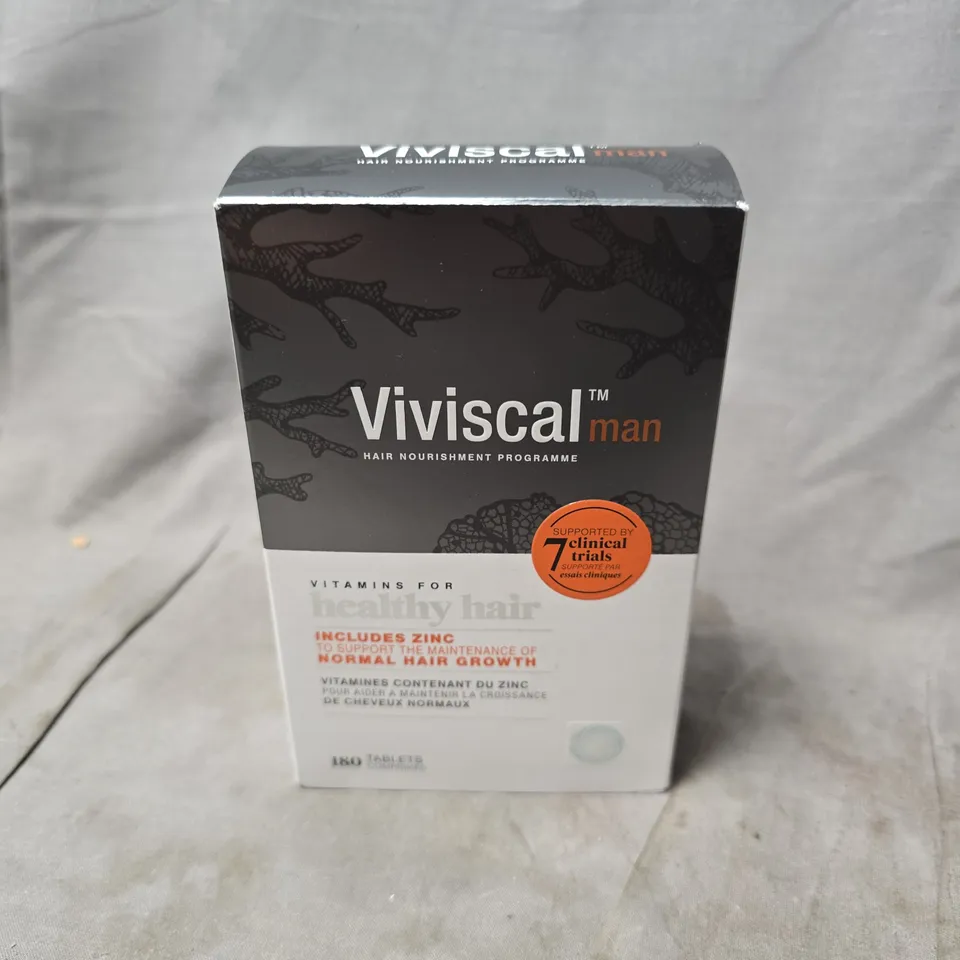 BOXED VIVISCAL MAN HEALTHY HAIR GROWTH SUPPLEMENTS (180 CAPSULES)