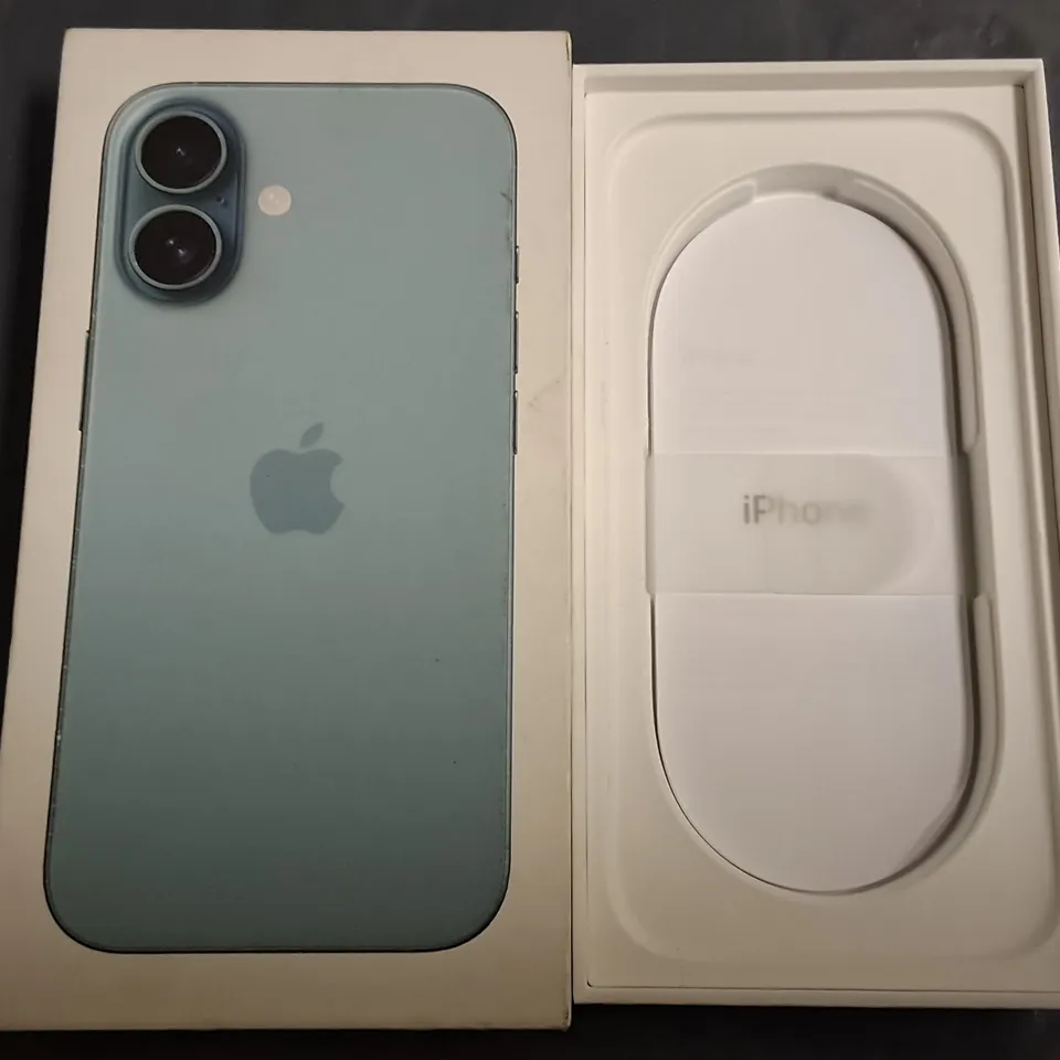 BOXED APPLE IPHONE 16 128GB IN TEAL