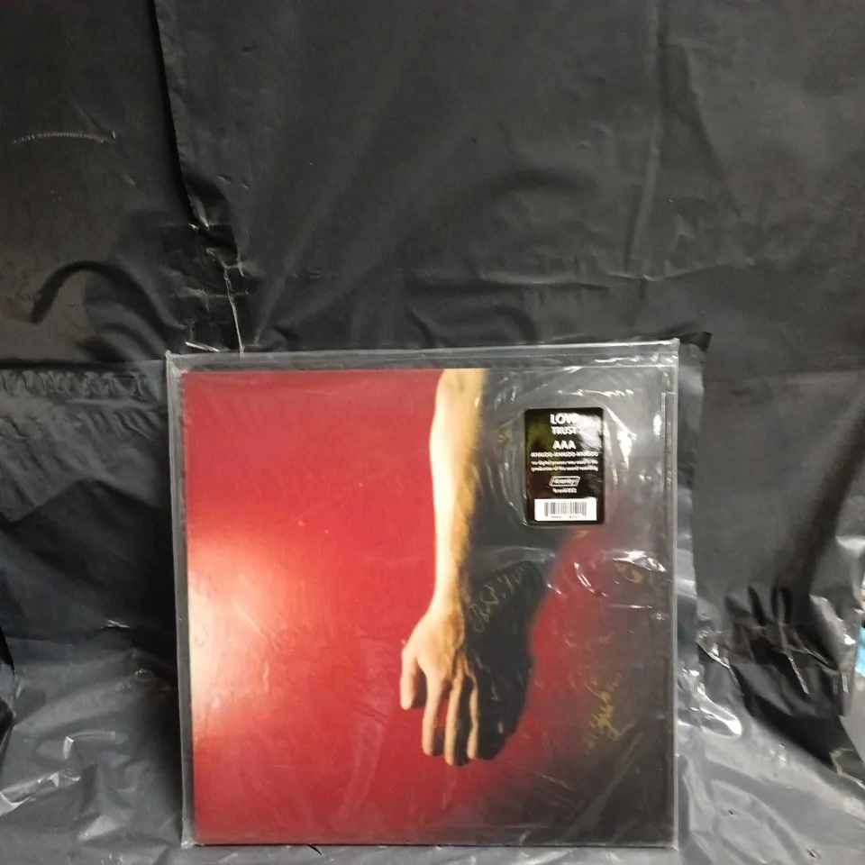 LOW-TRUST VINYL LP – ABSTRACT HAND ARTWORK ON RED/BLACK COVER