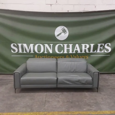 QUALITY DESIGNER ITALIAN MADE GARY 4 SEATER ELECTRIC RECLINER LEATHER SOFA 