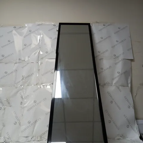 TALL RECTANGULAR MIRROR IN BLACK - COLLECTION ONLY